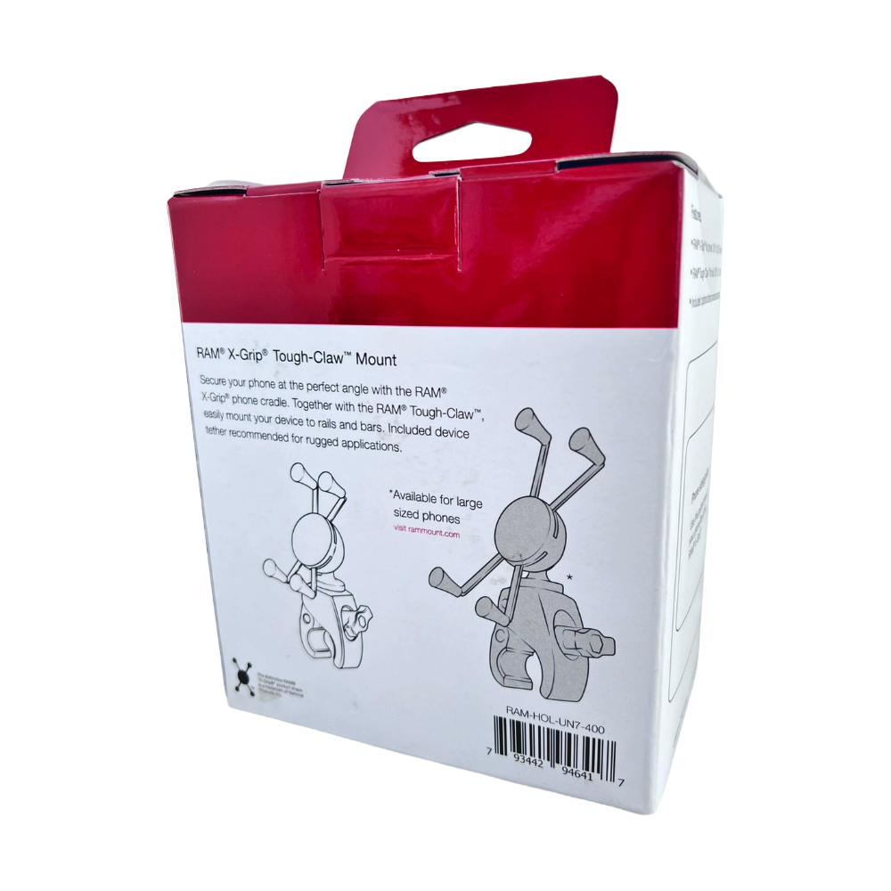 【純正パッケージ仕様】RAM MOUNTS ラムマウント Xグリップ Sサイズ タフクロー iPhone 対応 RAM-HOL-UN7-400U