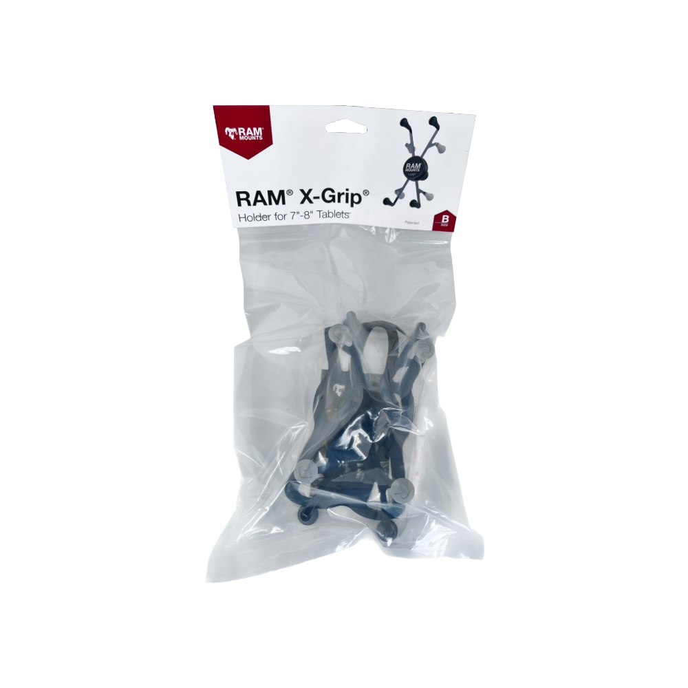 【純正パッケージ仕様】RAM MOUNTS ラムマウント Xグリップ 7～8インチ タブレット用 1インチボール RAM-HOL-UN8BU