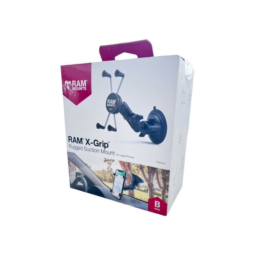 【純正パッケージ仕様】RAM MOUNTS ラムマウント ラージフォンXグリップ&サクションカップベース　RAM-B-166-UN10U