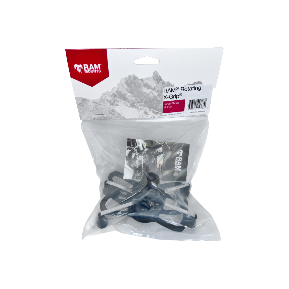 【純正パッケージ仕様】RAM MOUNTS ラムマウント 回転式 1インチボール Xグリップ Lサイズ iPhone 対応 RAM-HOL-UN10BRU