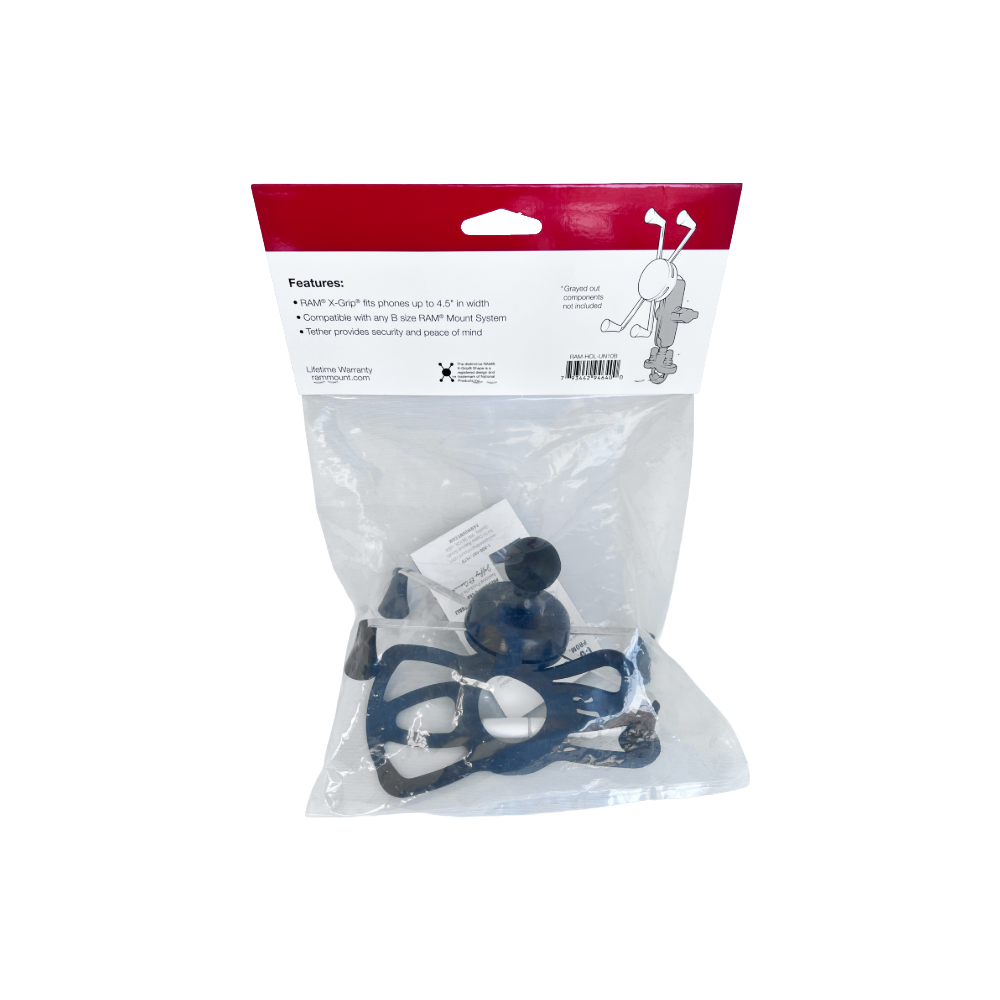 【純正パッケージ仕様】RAM MOUNTS ラムマウント 1インチボール Xグリップ Lサイズ iPhone 対応 RAM-HOL-UN10BU