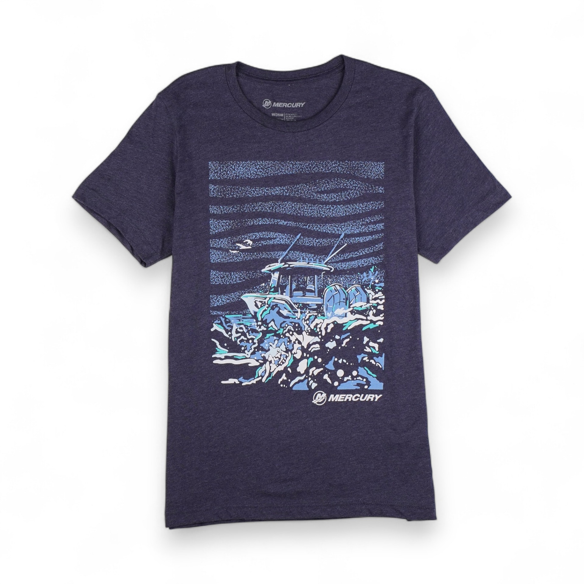 MERCURY マーキュリー 半袖 Tシャツ ネイビー Mサイズ USサイズ 67-25M004-M