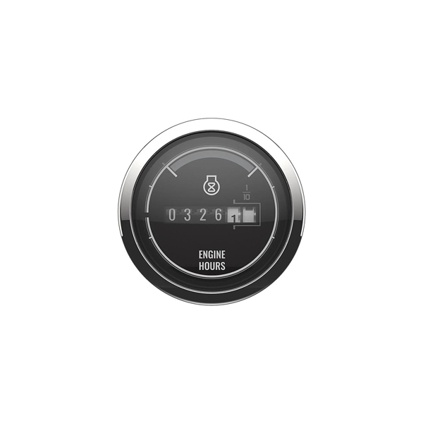 MERCURY アワーメーター ブラックフェイス クロームベゼル 79-8M6020008