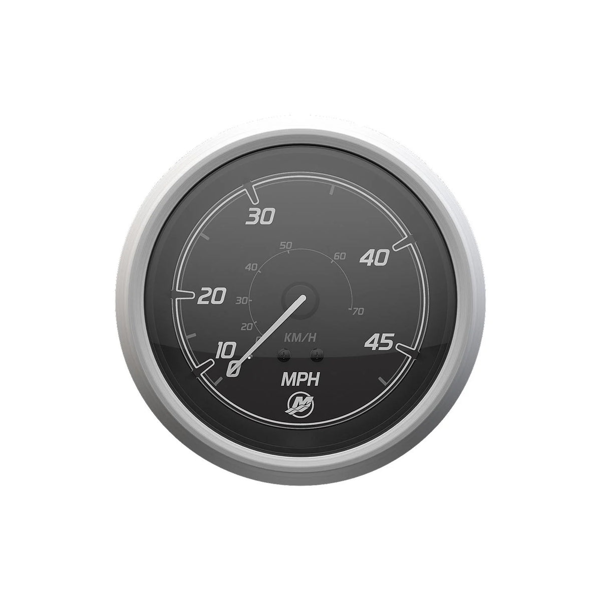 MERCURY マーキュリー スピードメーター 45MPH(70km/h) スポーツシリーズ ブラックフェイス＆ツヤ無しベゼル 79-8M6020039