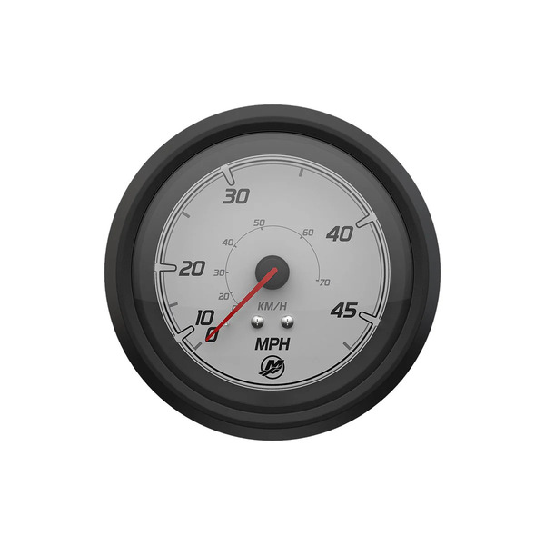 MERCURY スピードメーター 45MPH(70km/h) ホワイトフェイス ブラックベゼル 79-8M6020051