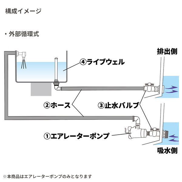 キサカダイレクト 本店 / エアレーターポンプ 12V 500GPH attwood TSUNAMI 464010
