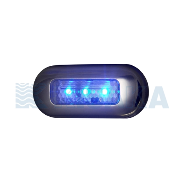 LEDカーテシーライトSUSベゼル【LED色:ブルー】 651823