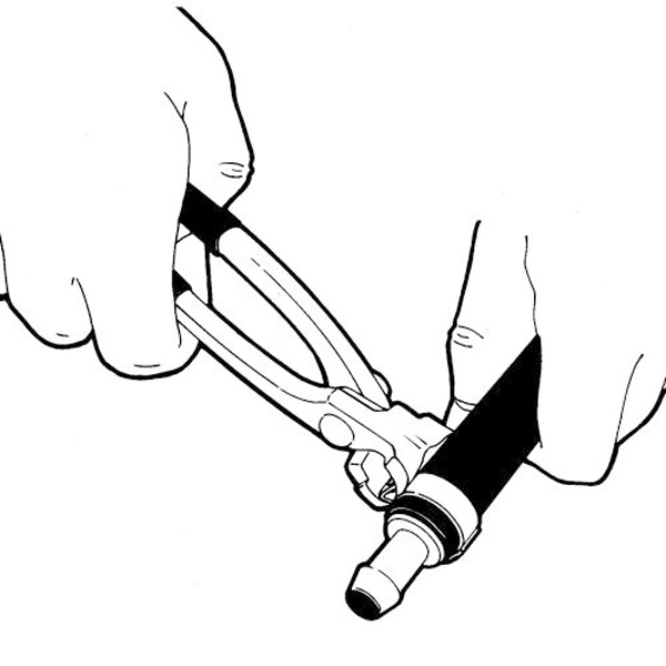 イヤークランプ カシメ プライヤー [縦・横型] 350860