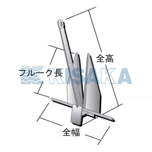 DANFORTH ダンフォース Hi-Tensile アンカー 5H 2.3kg ボート用品 係船