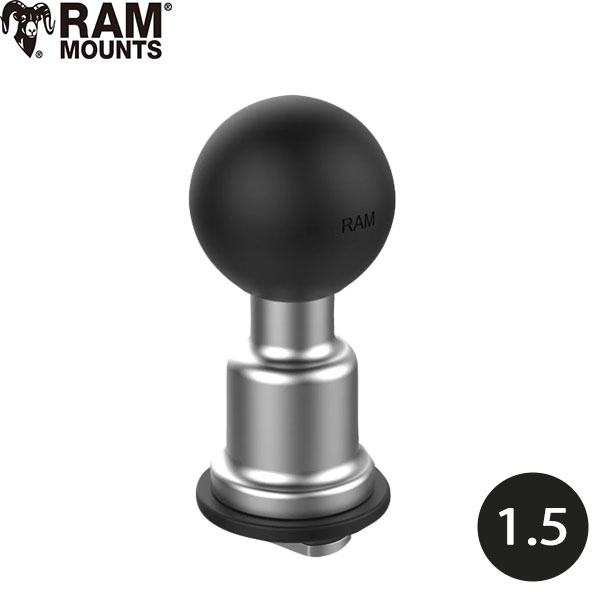 RAM MOUNTS ラムマウント 1.5インチボール アルミ ピンロックボールTボルト アタッチメント付き RAM-463-TRA1U