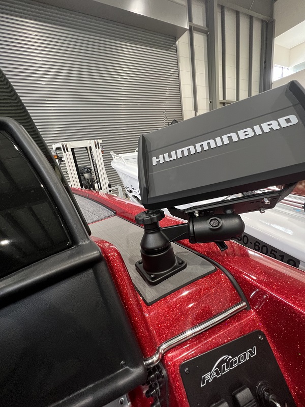 ラムマウント 魚探マウント 6インチ スイングアーム 2ステーション 360度回転 横型