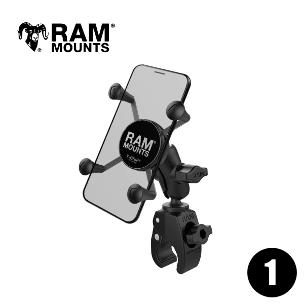 RAM MOUNTS ラムマウント 1インチボール Xグリップ ショートアーム Sタフクロー RAM-B-400-A-HOL-UN7BU