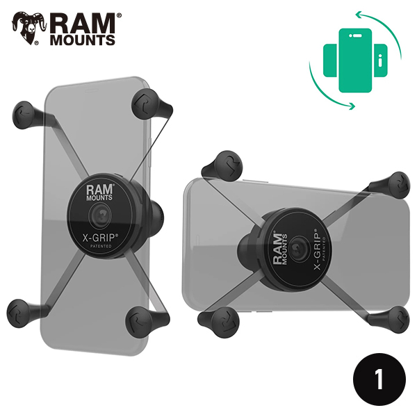 RAM MOUNTS ラムマウント 回転式 1インチボール Xグリップ Lサイズ iPhone 対応 RAM-HOL-UN10BRU