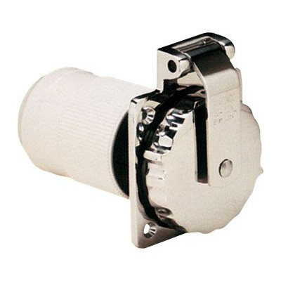 船体側パワーインレット 「50A/125V ステンレス製カバー」 MARINCO マリンコ 496371