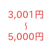 3,001～5,000円