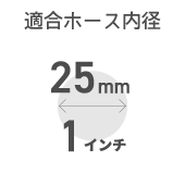 25mm(1インチ)