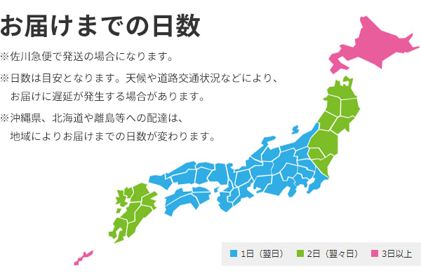 県別納期表