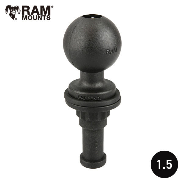 RAM MOUNTS 1.5インチボール スプラインポスト ボールアダプター